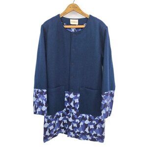 New Norman Russell Shirt Jacket Mens L? Blue Camo Snap Front  SAMPLE